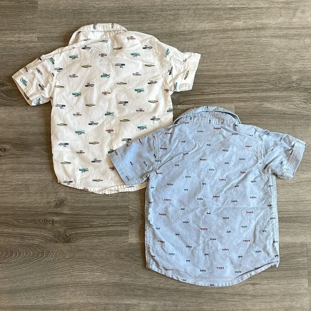 Carter's baby boys short sleeve button down shirts